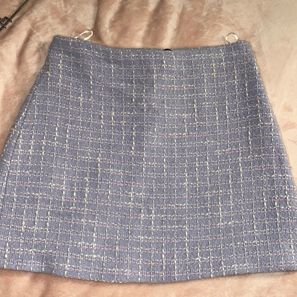 Purple tweed zara skirt